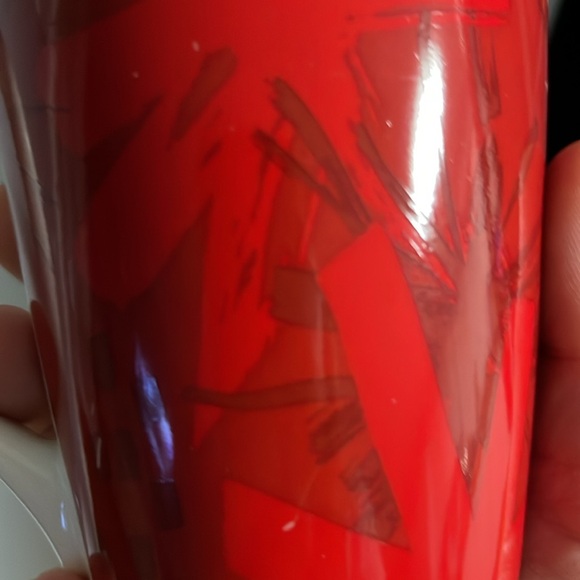 Starbucks Red fireworks Christmas 23 oz Cup 2014 Edition - Picture 7 of 7